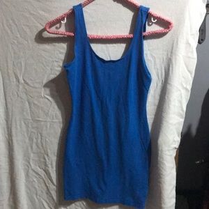 Blue bodycon dress
